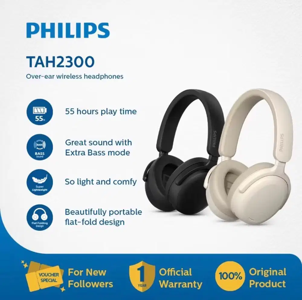Headphone Over Ear Philips New Produk