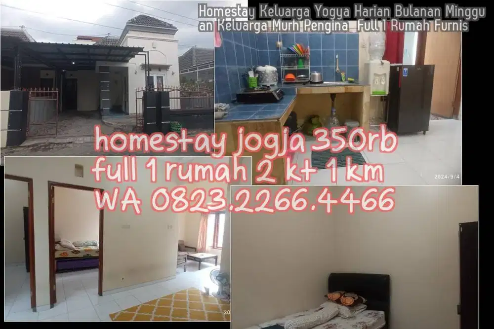 Homestay Keluarga Yogya Harian Bulanan Mingguan Keluarga Murh Pengina