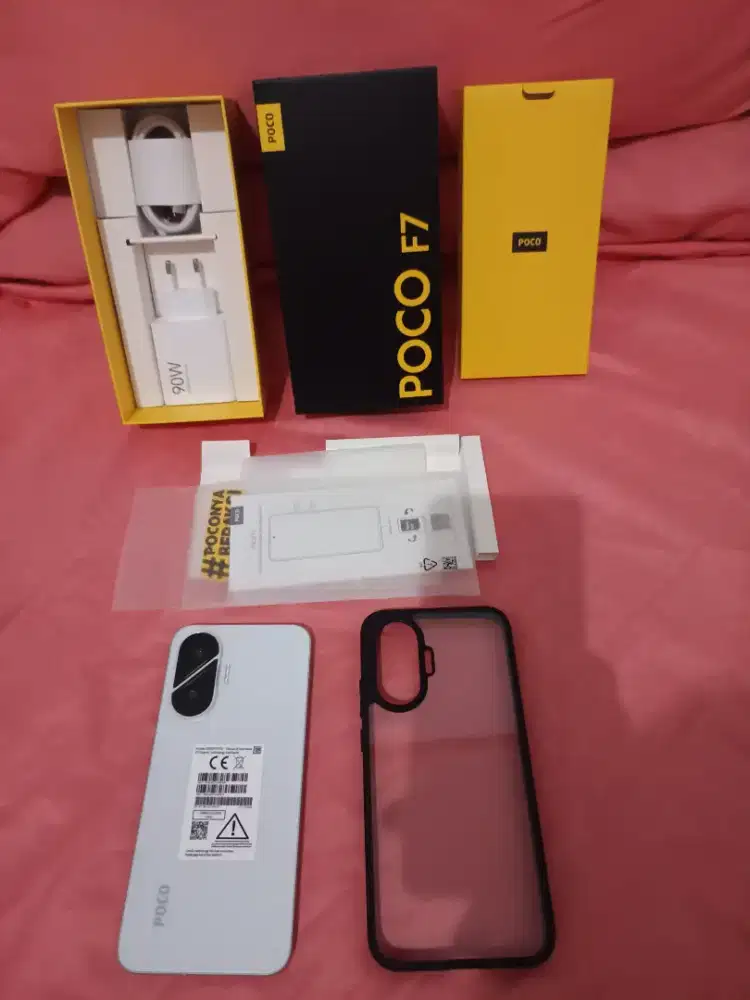 Handphone Poco F7 White 99% Like New Fullset (Nego Pertamax)