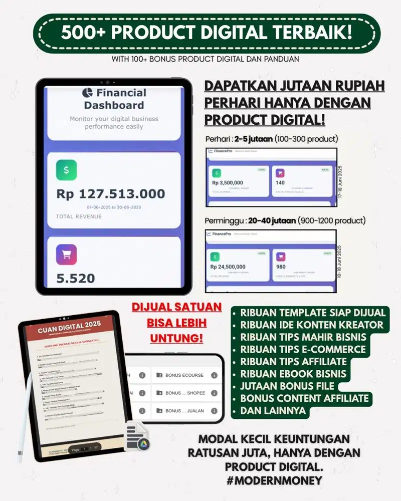 Bahan Produk Digital Siap Jual