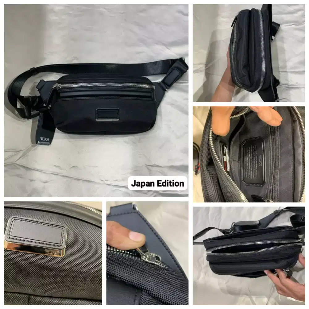 Tas Tumi Pria Waistbag Black Japan Edition