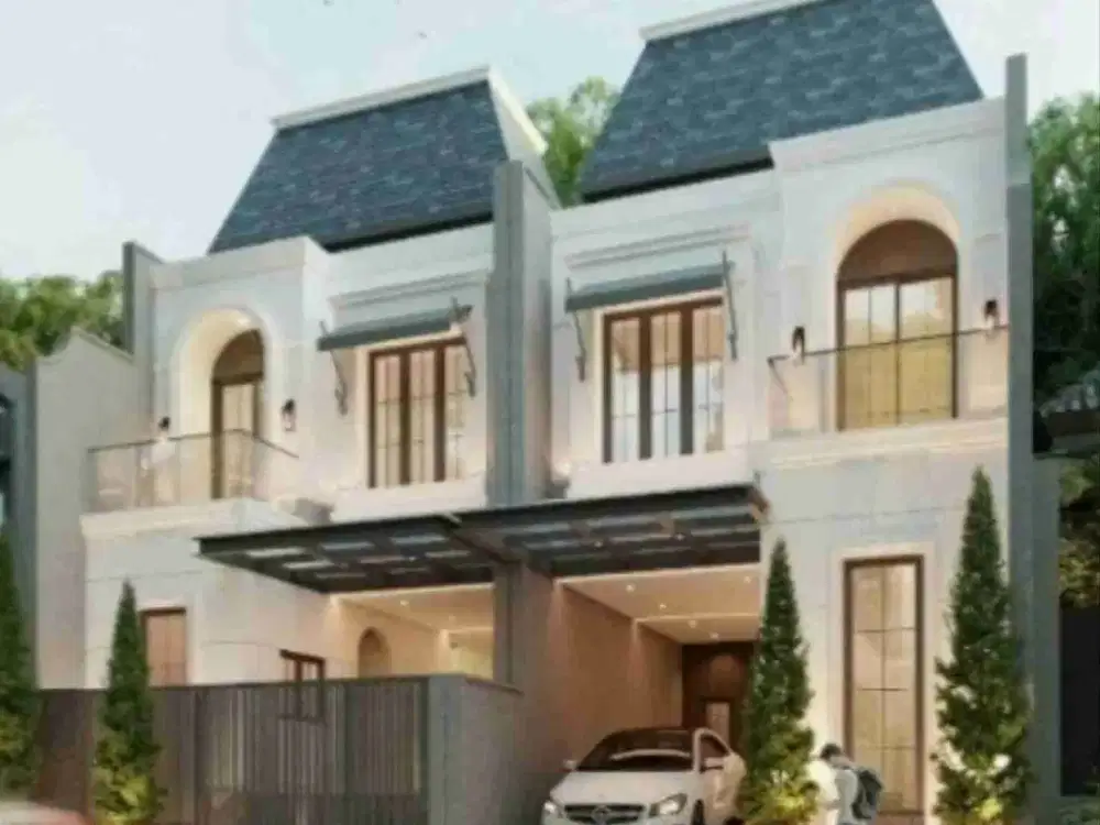 Inden ‼️Jual Rumah Baru Manyar model American Classic di Surabaya