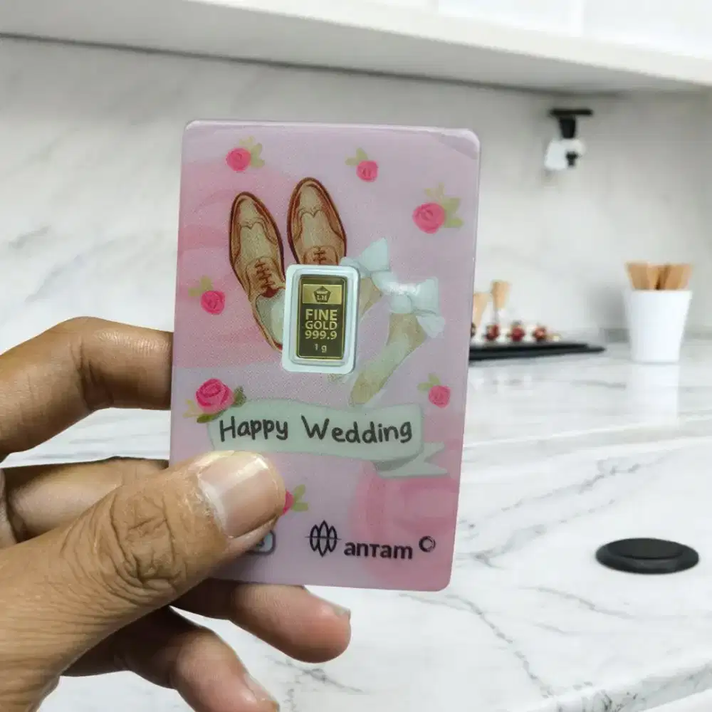 ANTAM Logam Mulia Emas Batangan Gift Series Wedding 1 Gram