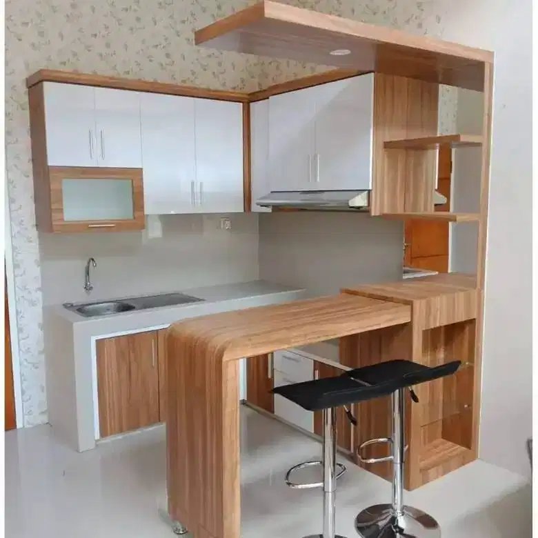 Custom Interior Kitchen Set, Backdrop TV, Lemari, Wardrobe, Kitchenset