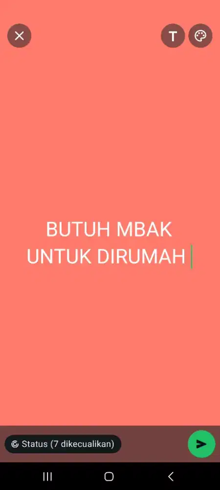 BUTUH ART SEGERA AREA TANGERANG, DENGAN SAYA MAJIKAN LANGSUNG