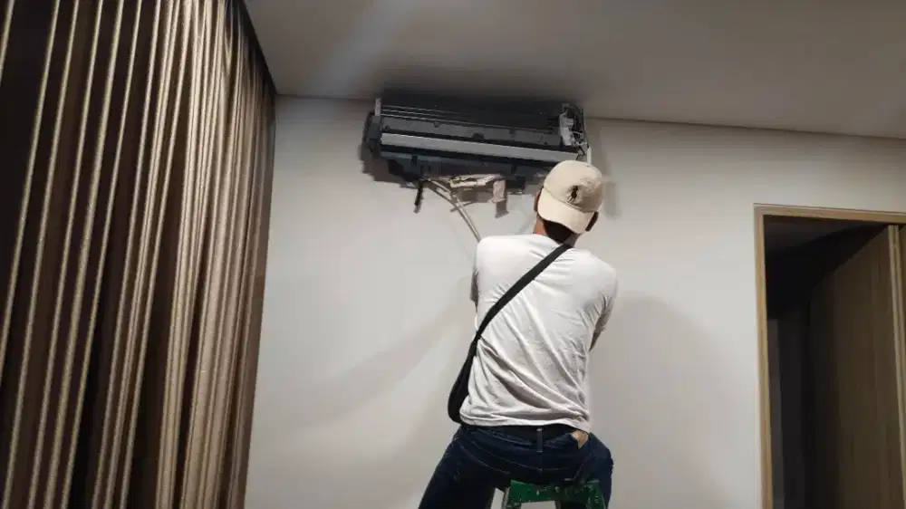 Service AC bongkar pasang AC perbaikan AC vakum AC tambah freon AC