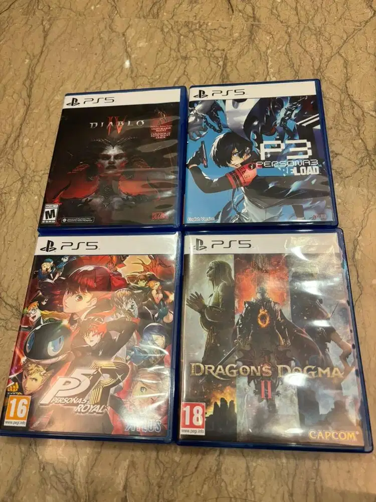 Preloved game PS5 DiabloIV/ Persona3/ Persona5/ Dragon's Dogma II