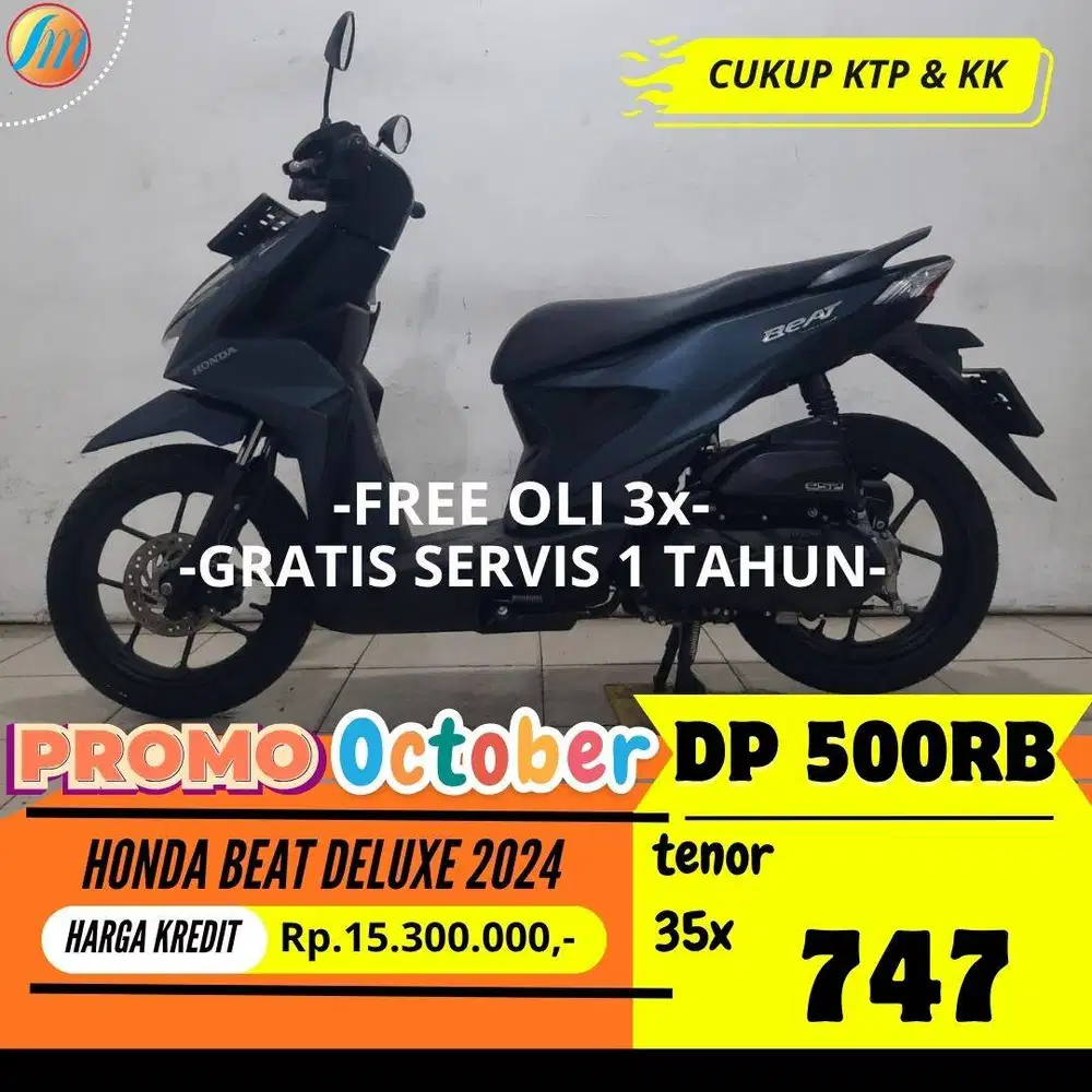 HONDA BEAT DELUXE 2024 KREDIT DP 500RIBU ANGSURAN SANGAT RINGAN
