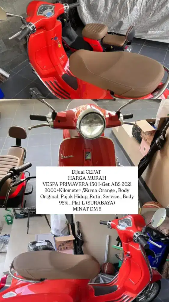 Jual vespa primavera 2021 full ori