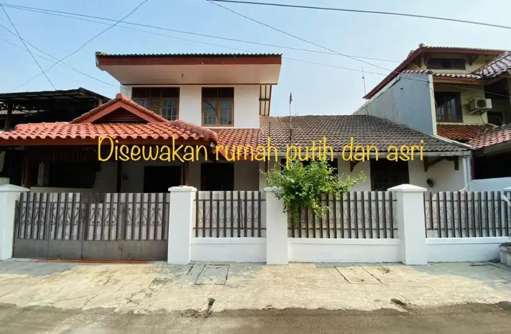 Disewakan Rumah Asri Luas dan Nyaman sekitar Bintaro Ciputat Pamulang