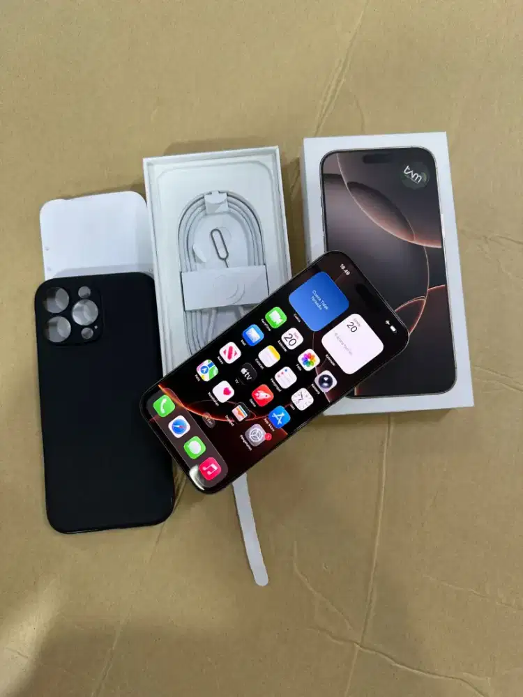 Iphone 16 Pro Max 256GB Garansi iBox April 2026 Fullset Mulus BH100%