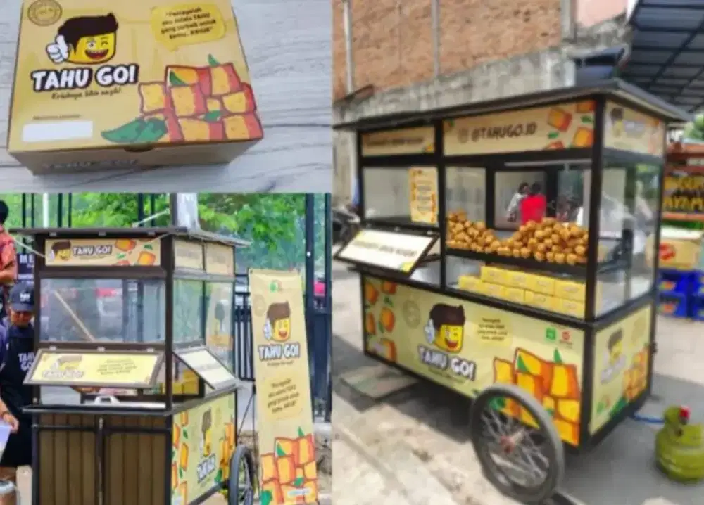 Kerja jadi tukang gorengan tahu crispi