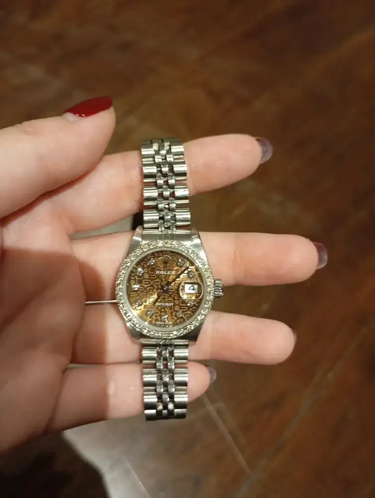 Rolex datejust lady champagne jubilee