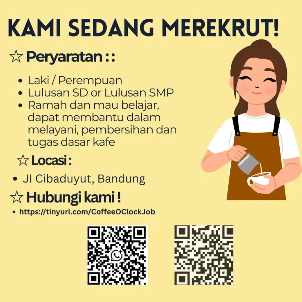 Kafe barista job