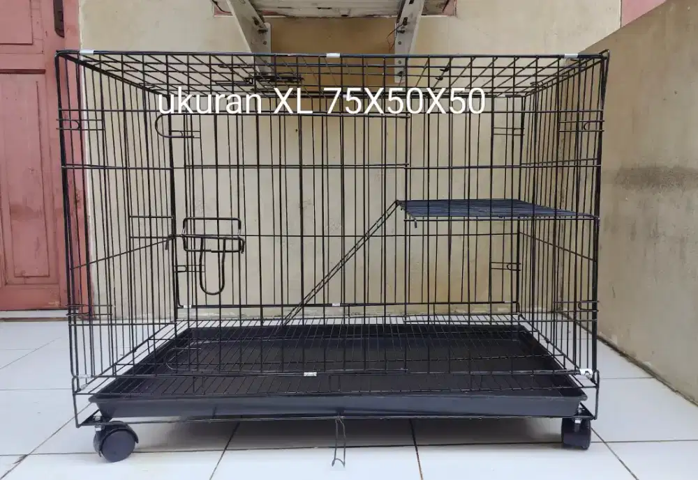 Kandang kucing ukuran 75X50X50