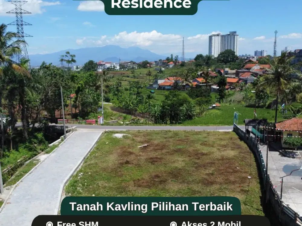 Sisa Unit Terpilih! Kavling Cluster SHM Pemandangan Asri, Siap Bangun
