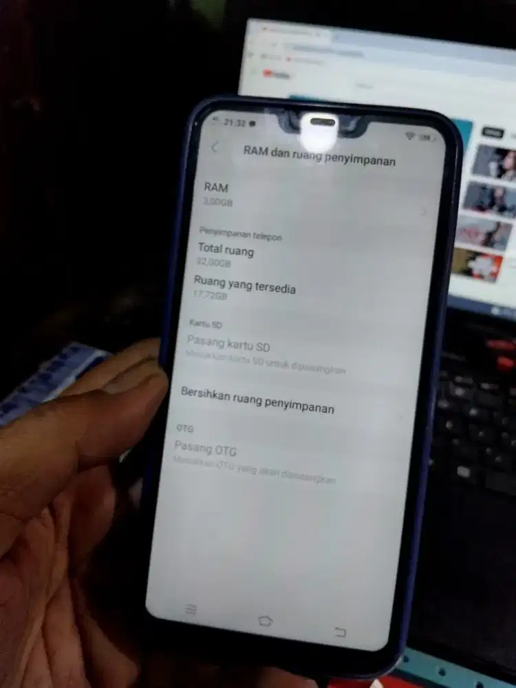 Vivo y81. Ram 3/32gb. Batang. Nego