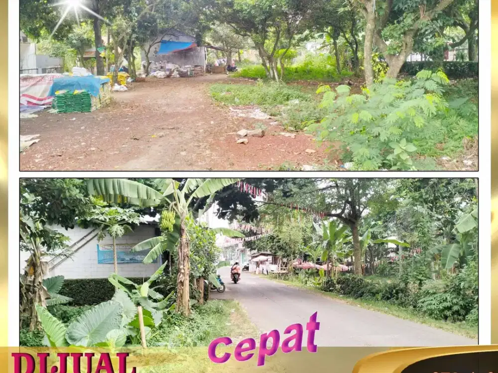 DIJUAL CEPAT TANAH PADAT 3409 m2 di Pamegarsari Parung Bogor - Jawa Barat
