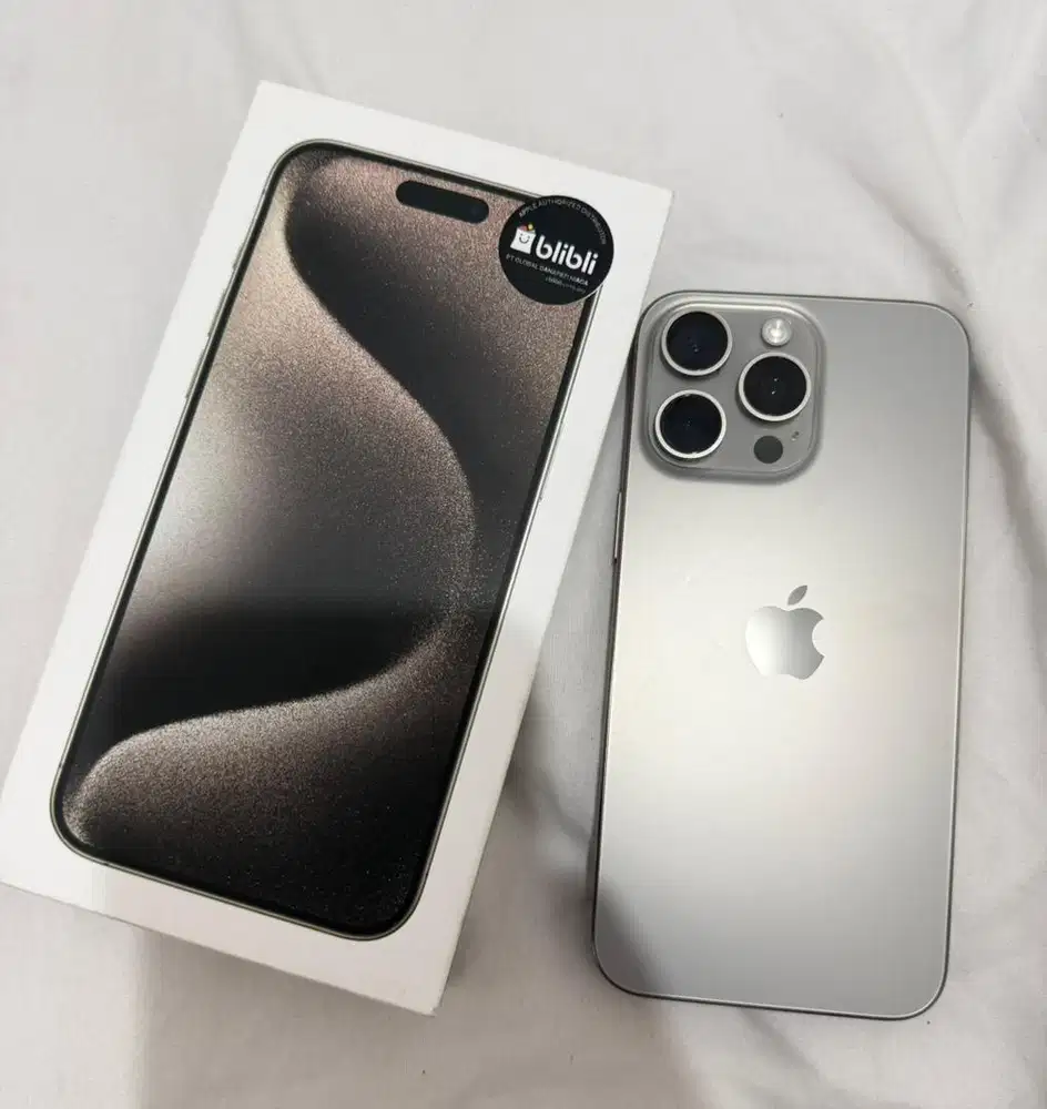 Iphone 15 Pro Max Natural Titanium Garansi Resmi
