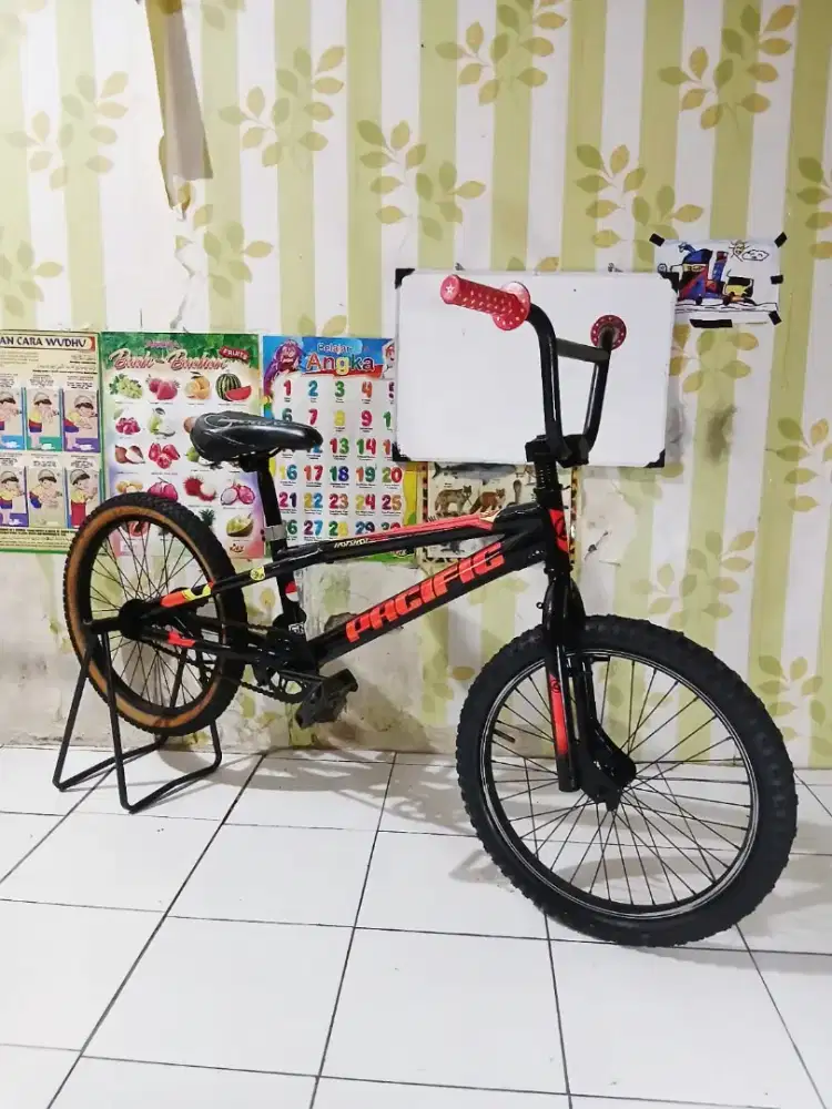 Sepeda bmx pacific ukuran 20 cat repaint rem terpedo