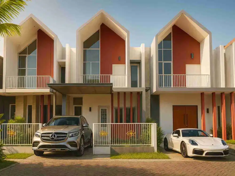Rumah Hook 2 Lantai Scandinavian Di Pakis Malang – Posisi Depan Cluster