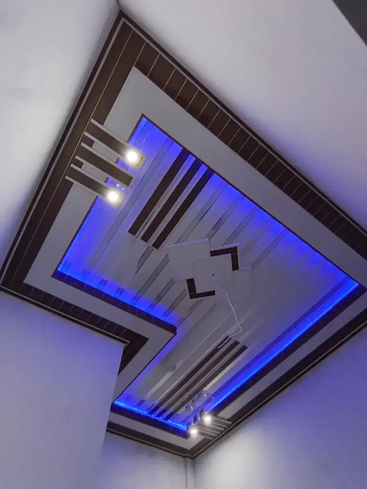 Plafon PVC terpasang terima rapih