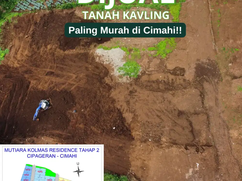 Cuma 2 Menit ke Alam Wisata Cimahi (AWC)! Kavling Cluster Asri SHM