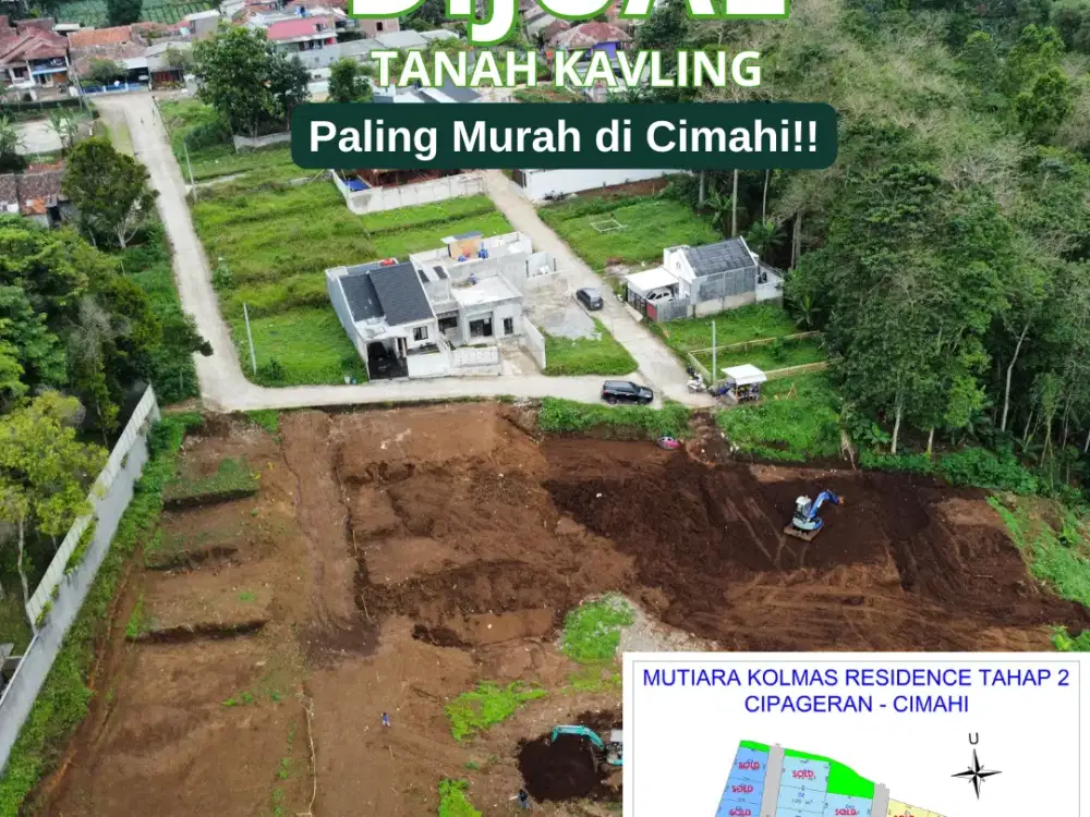 Strategis! 10 Menit ke Alun-Alun Cimahi, Kavling Datar SHM