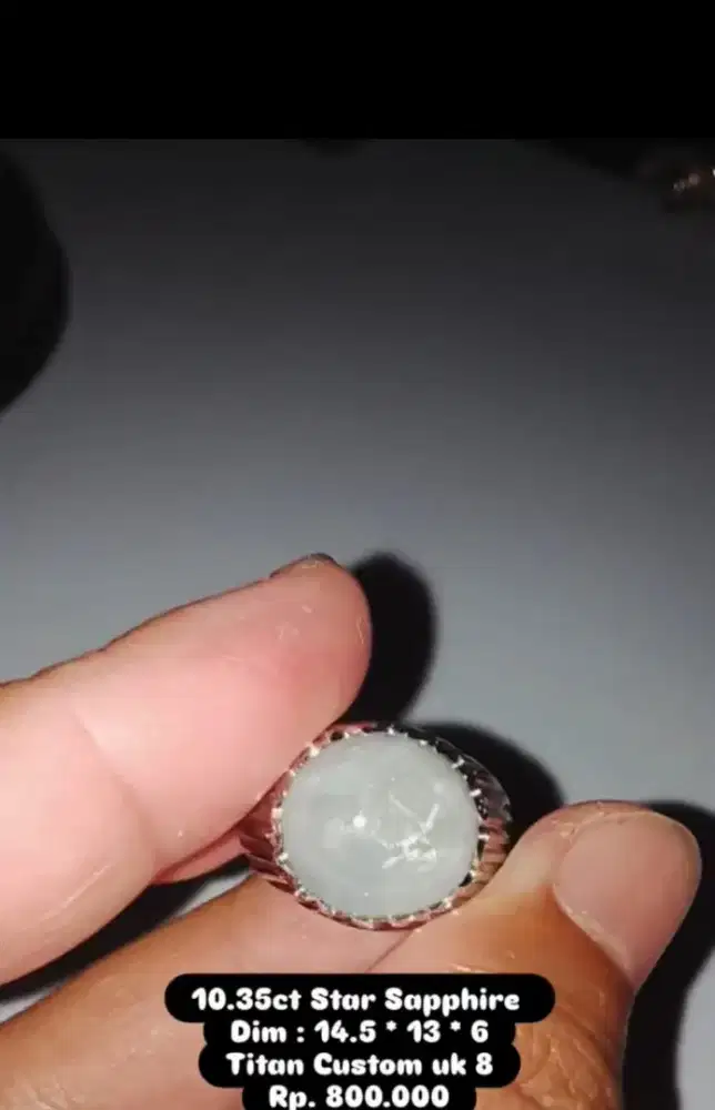 Natural Star White Sapphire