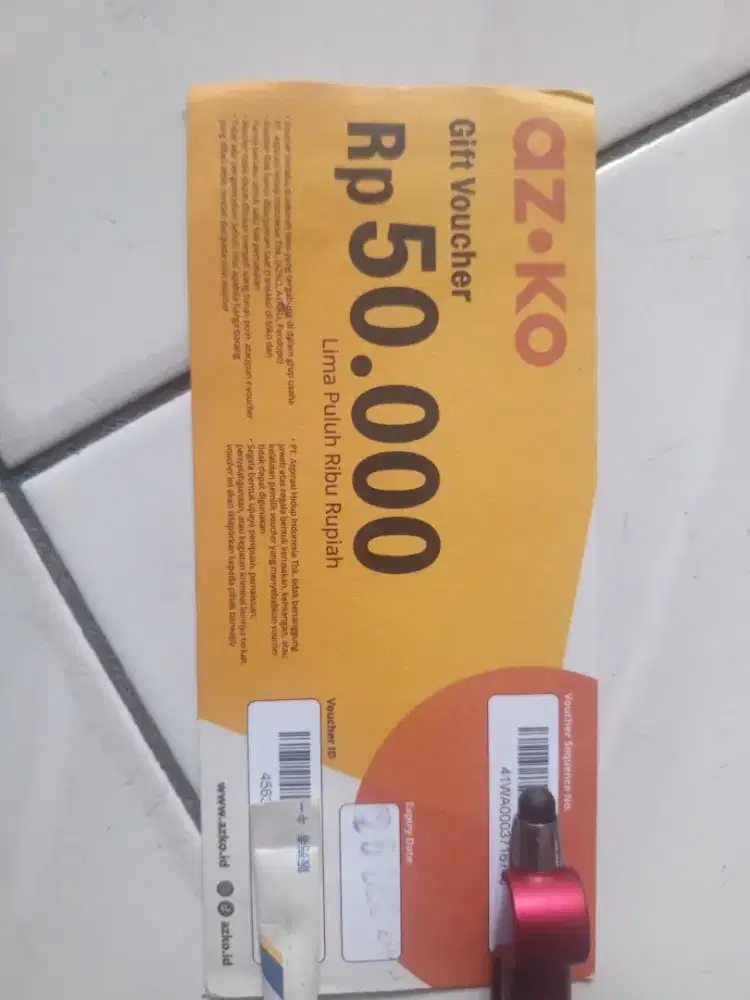 Voucher azko ataru pendopo ex ace hardware