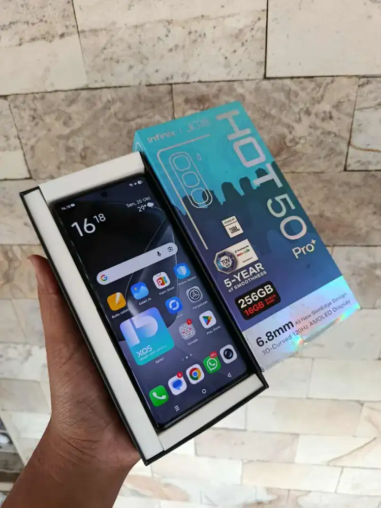 Infinix hot 50 pro plus ram 8/256 gb fullset mulus