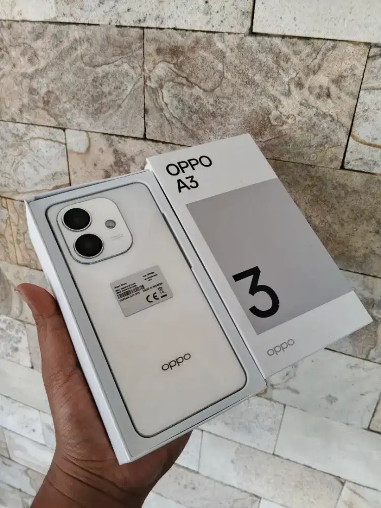 Oppo A3 ram 8/128 gb fullset mulus