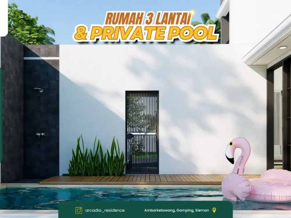 HUNIAN PREMIUM 3 LANTAI, PRIVAT POOL & BONUS MOBIL BYD!