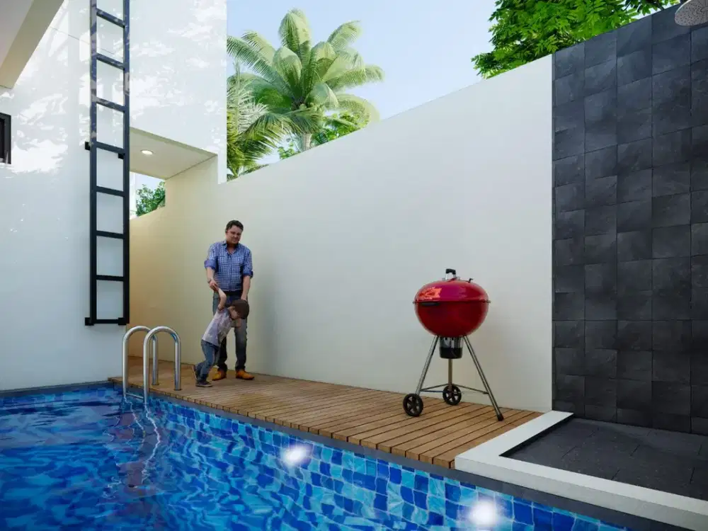 RUMAH SUPER MURAH ONE GATE SISTEM KOLAM RENANG PRIBADI GODEAN SLEMAN