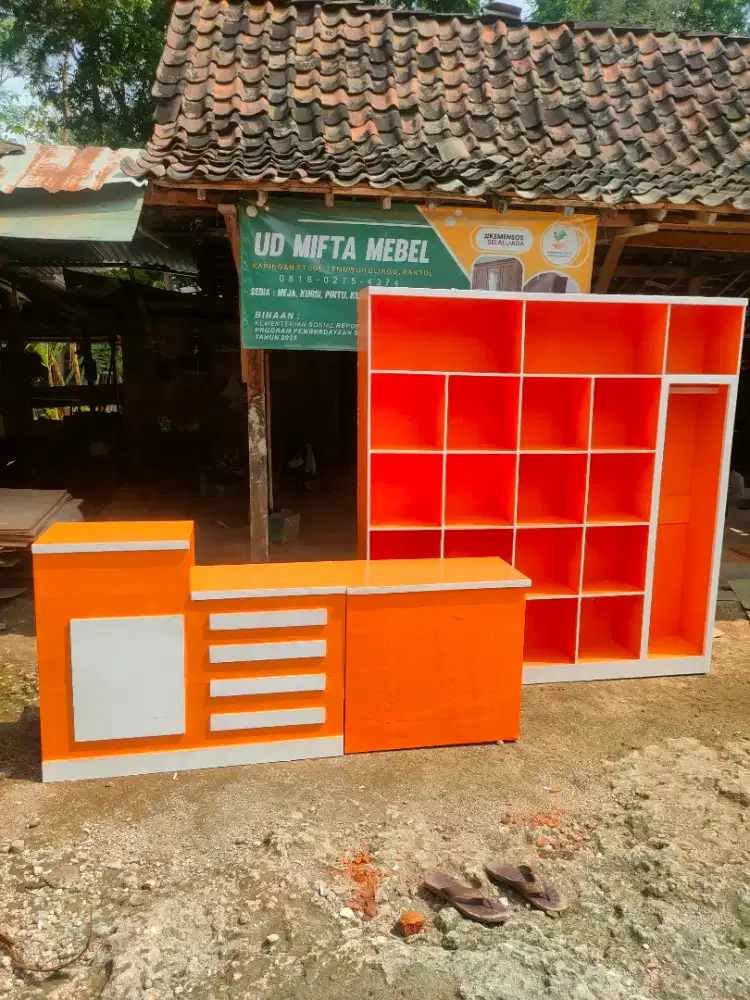 Rak set meja laundry