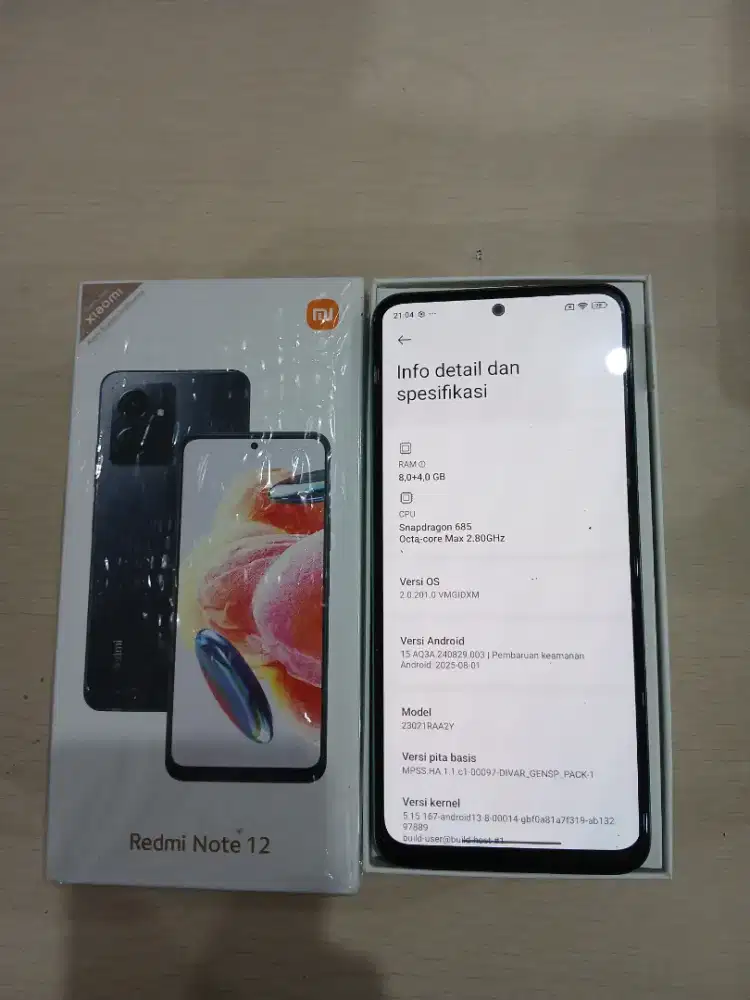 Redmi note 12 ram 8/128