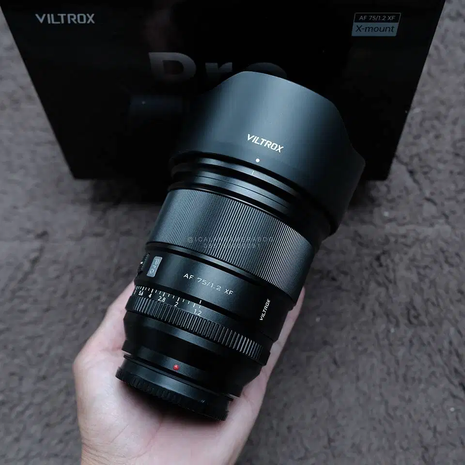 Viltrox AF 75mm F1.2 Pro Like New Fullset Viltrox 75mm For Fujifilm