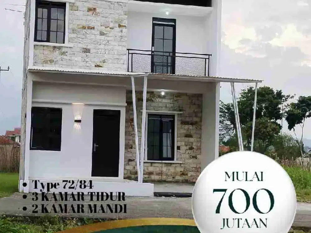rumah murah 2 lantai di Soreang tanah luas tanpa Dp