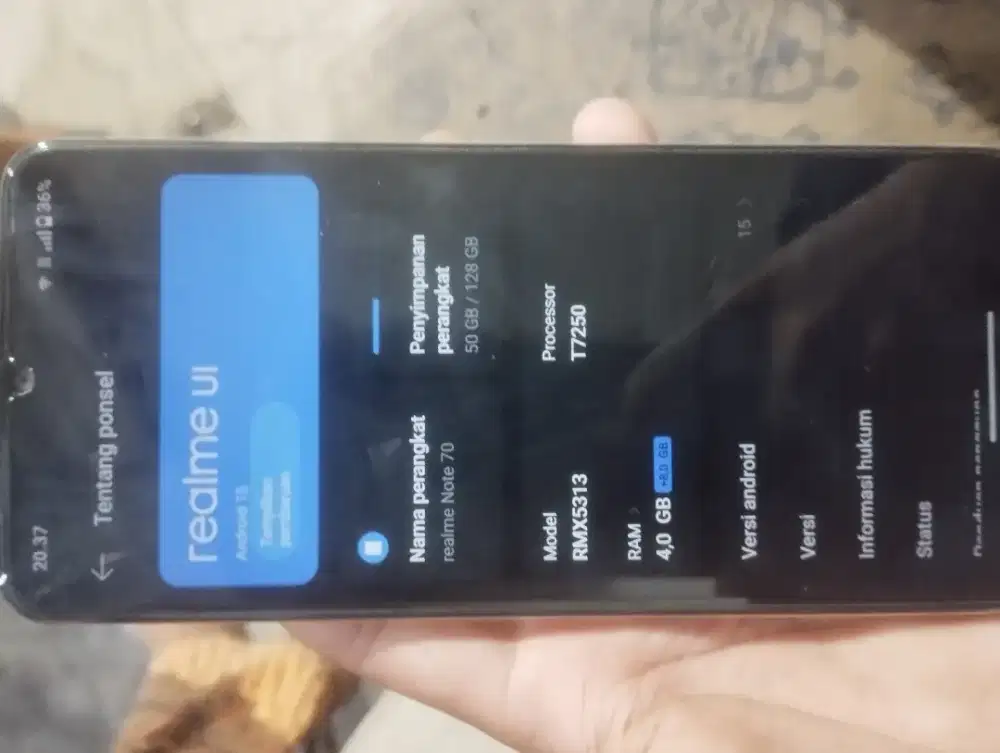 jual hp realme not 70
