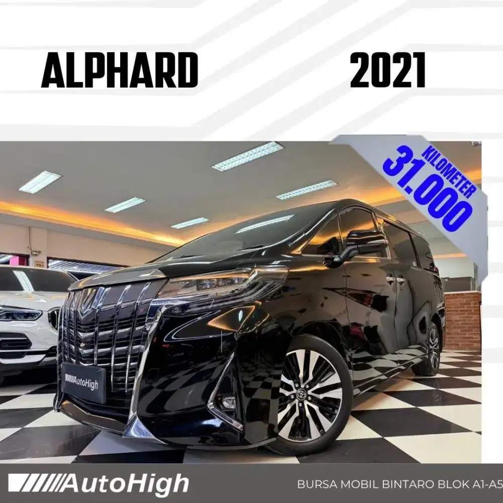 DP10% [Km31.000] Alphard G 2021 Black Reg 2020 #AUTOHIGH