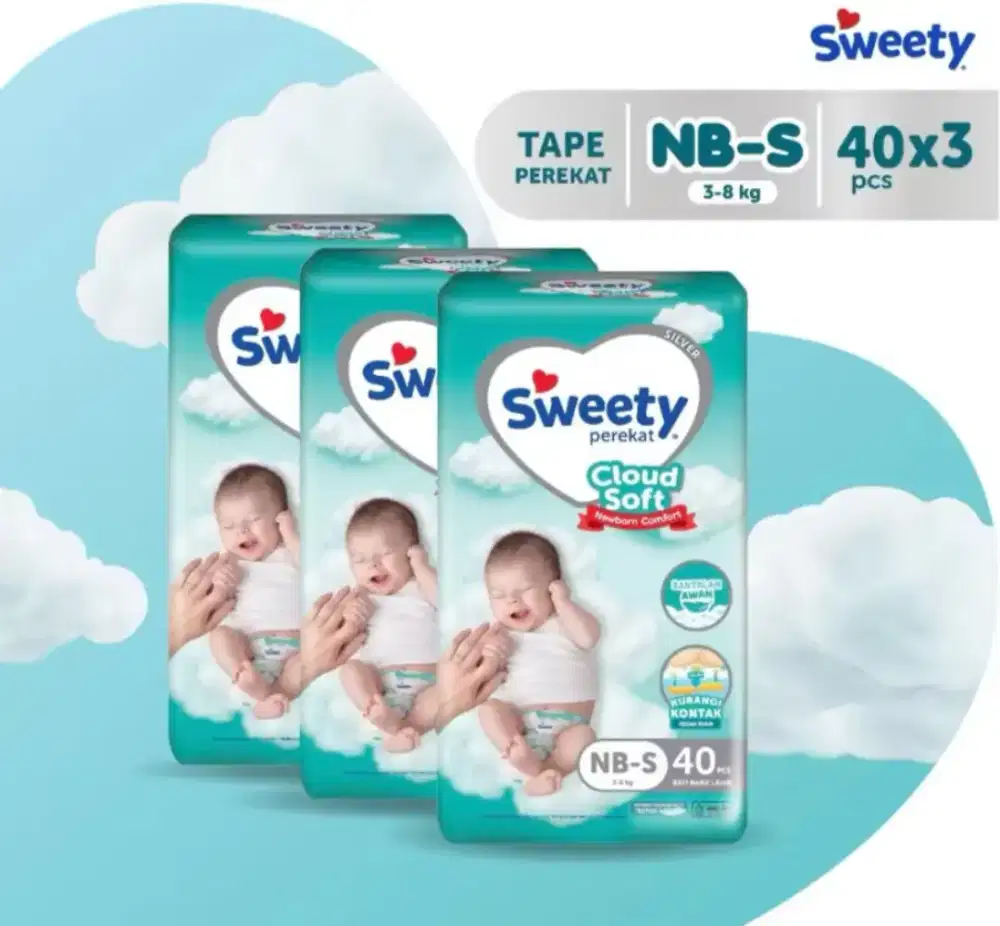 Popok diapers sweety silverpants NB