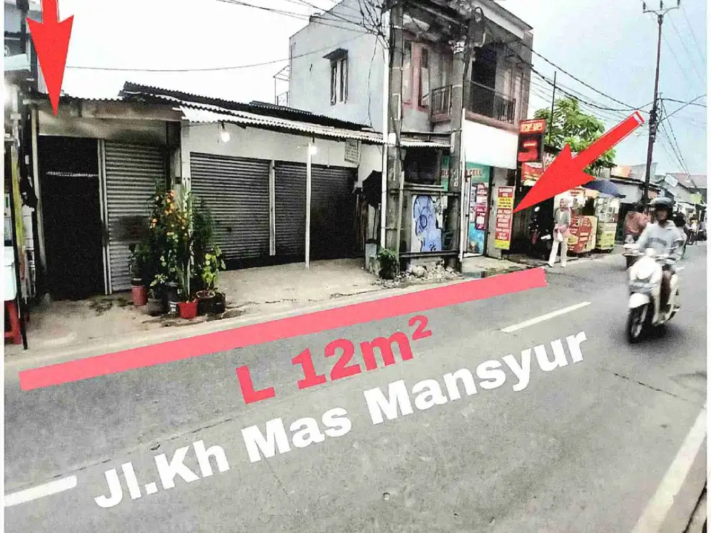 Dijual Cepat Kios Plus Rumah Induk Di Jl Kh Mas Mansyur Kunciran Dekat Rs Brawijaya Hospital