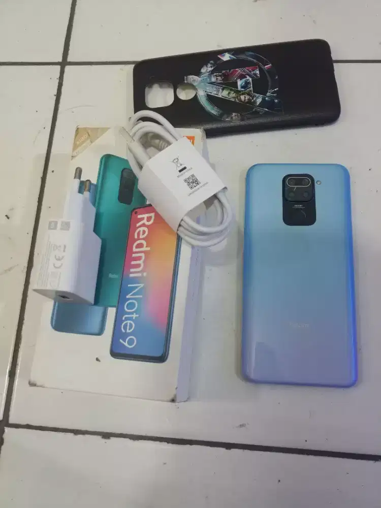Xiaomi Redmi Note 9 Ram 6+2/128 GB Fullset Normal Jaya