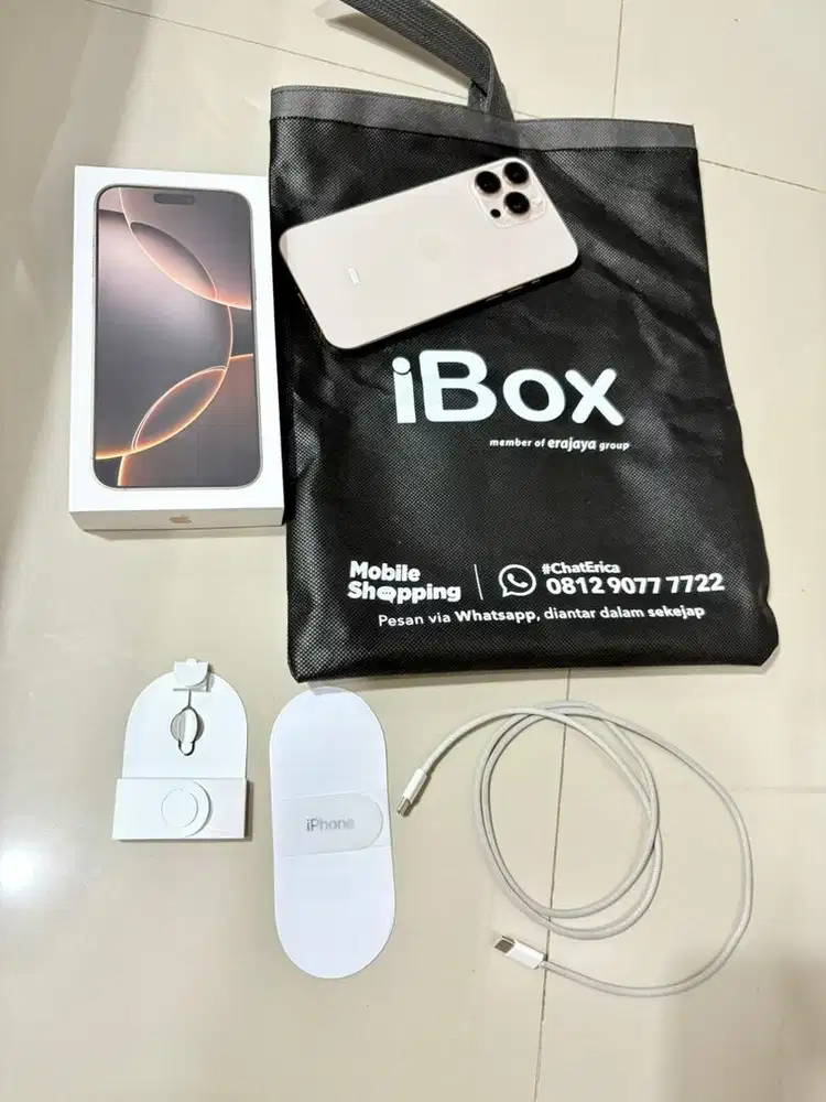 Iphone 16 Pro max 512 Ibox Baru 6 Bulan,Fullset Like new