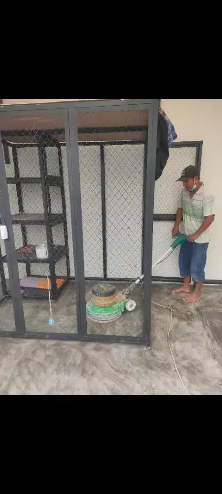 Selep lantai dan poles lantai