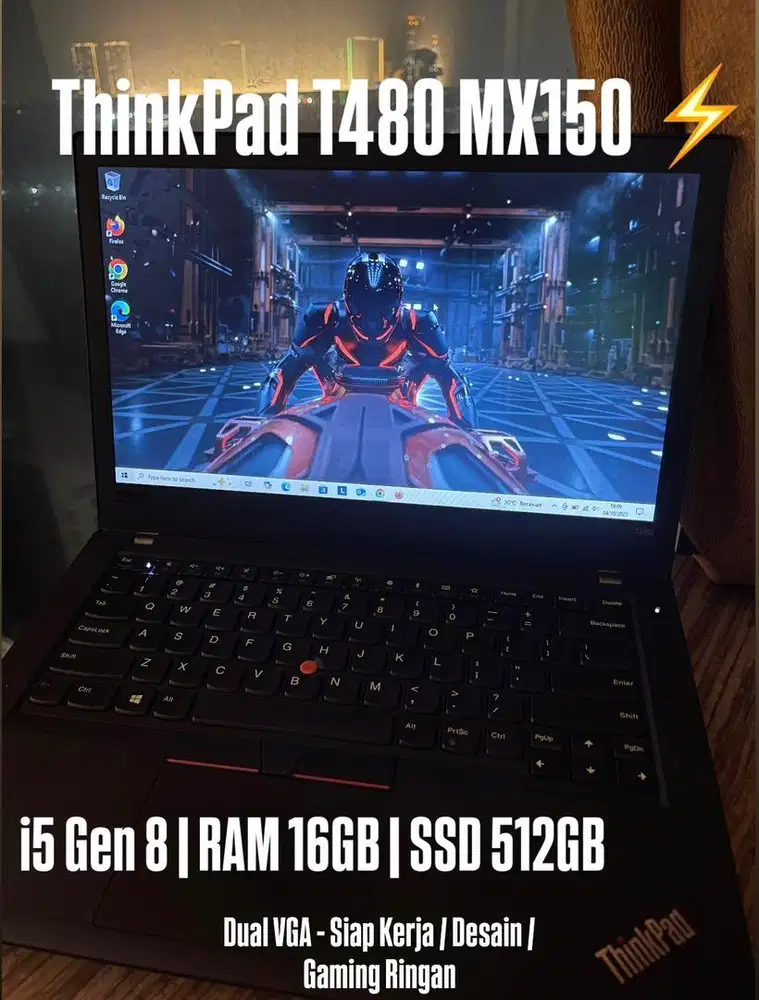 Jual Laptop Lenovo Thinkpad T480 i5 Gen 8 | RAM 16GB | SSD 512GB