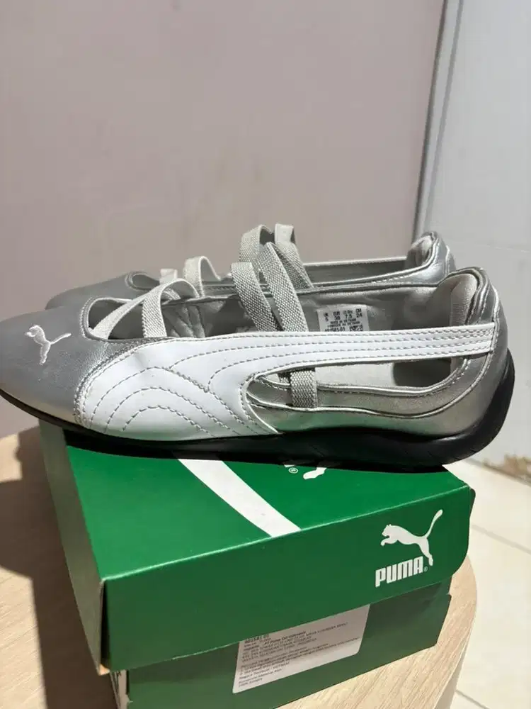 Puma Speedcat Ballet Metallic Silver Size 38