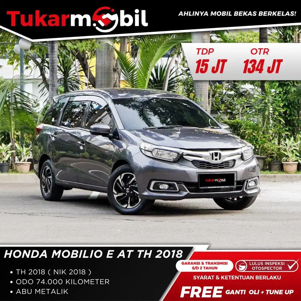 [BERGARANSI] HONDA MOBILIO E METIK TAHUN 2018 PAJAK PANJANG