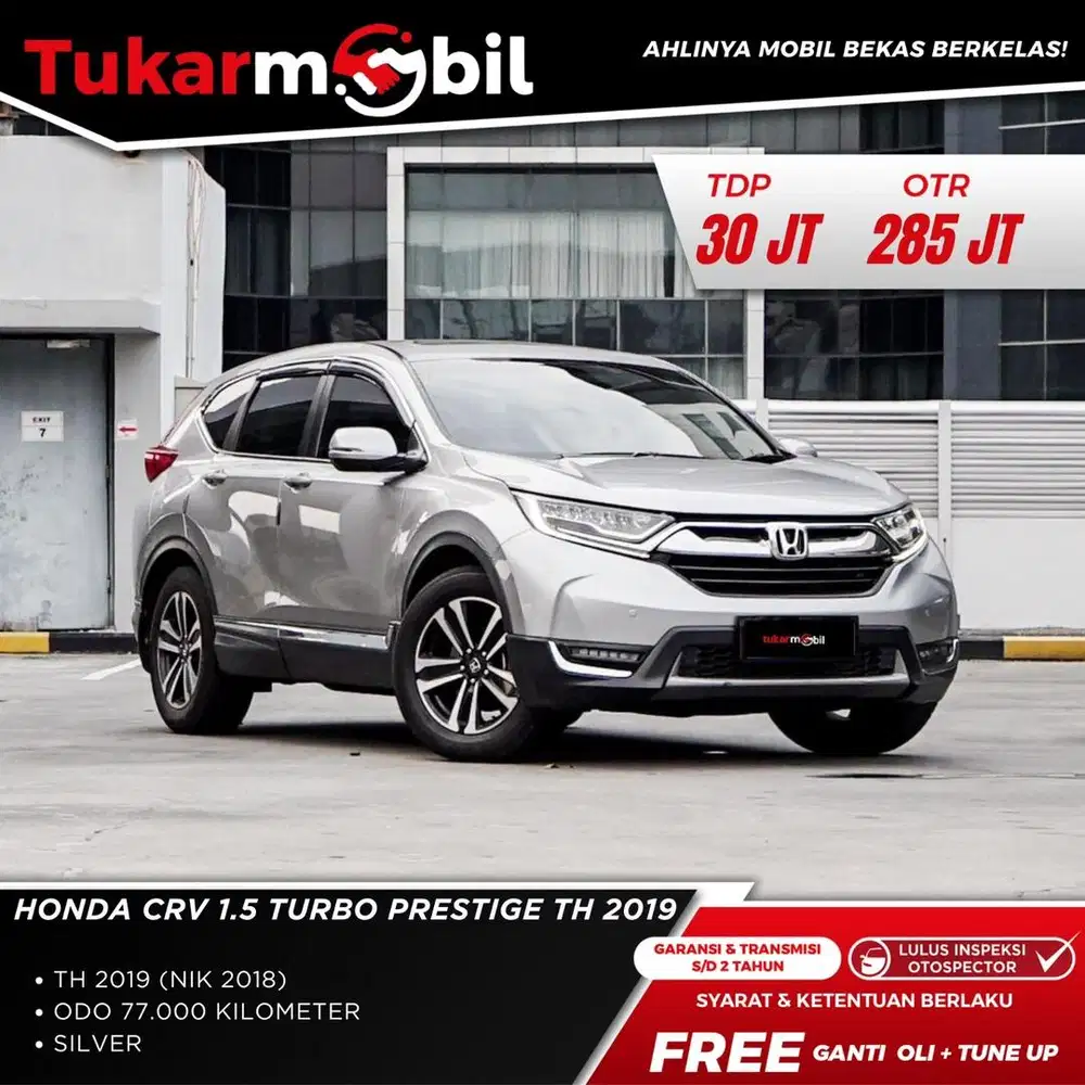 [BERGARANSI] HONDA CRV 1.5 PRESTIGE TURBO TAHUN 2018