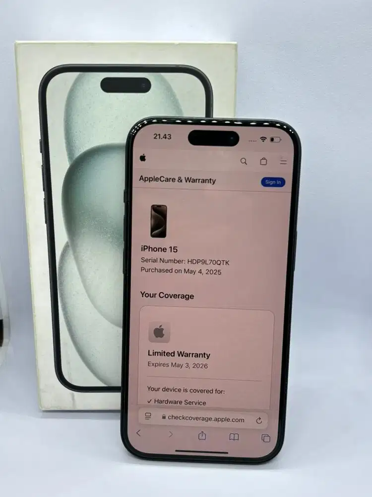 Iphone 15 Black 128 Ibox (garansi on May 2026)